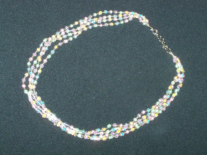 Neon Multi Strand Necklace