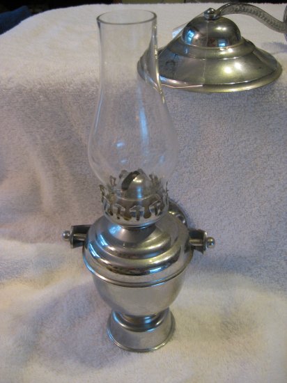 Small Chrome (silver) Kerosene Lamp