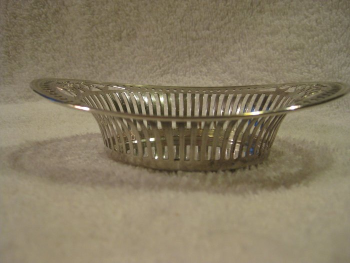 Small Sterling Reticulated Basket