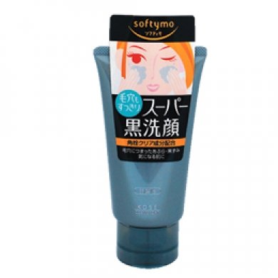 KOSE Softymo Black Clay Facial Cleansing Foam