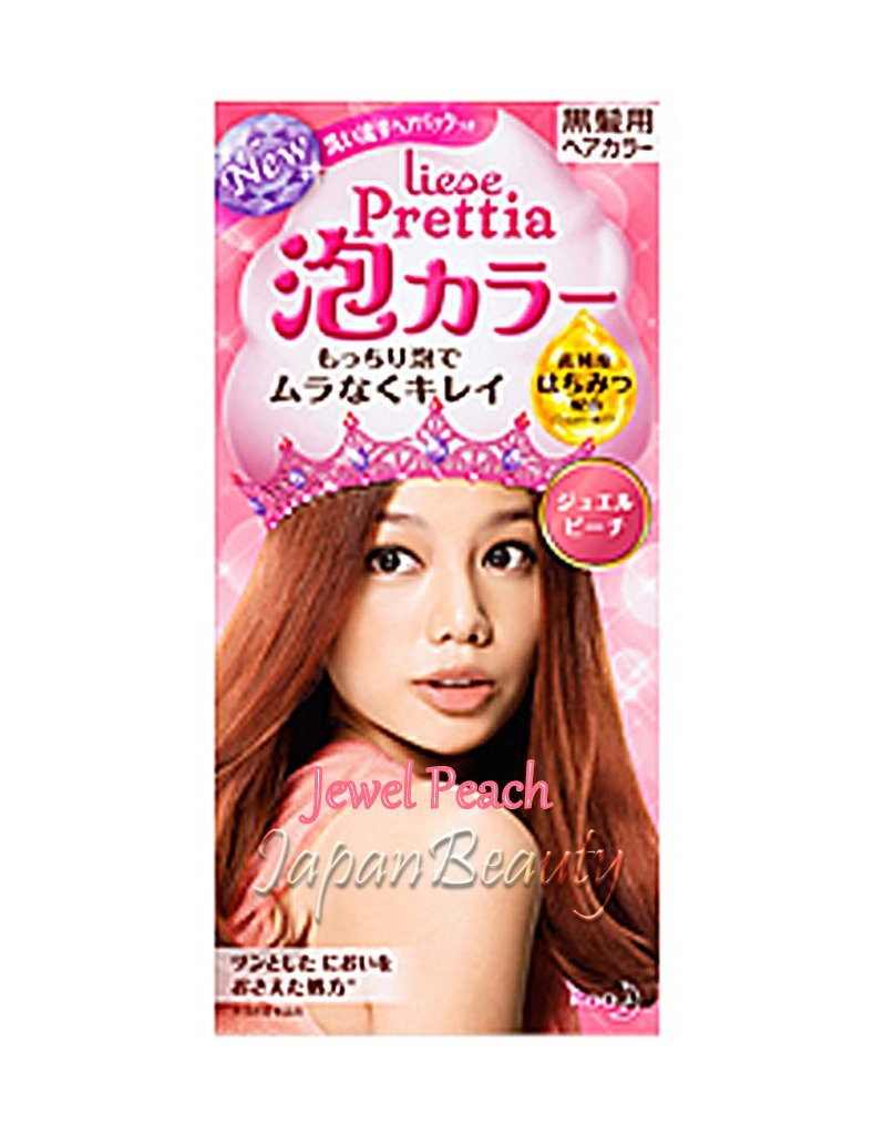 Kao Prettia Soft Bubble Hair Color Jewel Peach