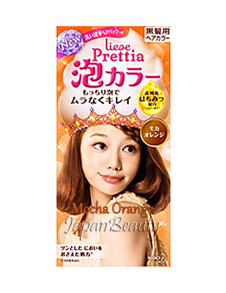 Kao Prettia Soft Bubble Hair Color Mocha Orange