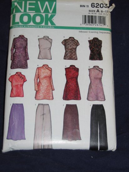 New Look pattern 6203 Size A 8-18 uncut out of print pattern FREE US SHIPPING