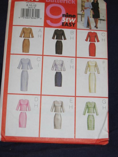 Butterick pattern 6870 size 8/10/12 uncut out of print FREE US SHIPPING