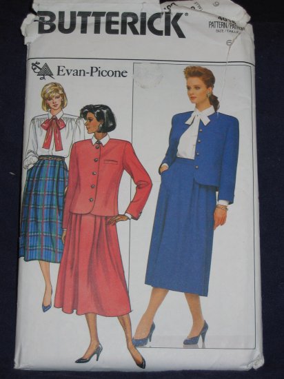 1986 Butterick number 4018 size 6 Evan-Picone out of print FREE US SHIPPING