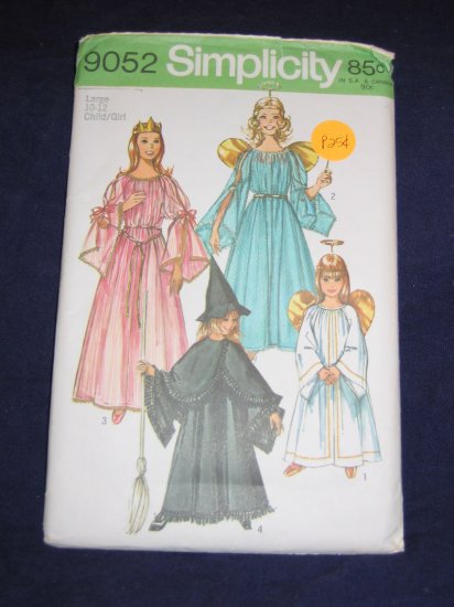 1970 girls size 10/12 costume pattern Simplicity 9052 Out of Print FREE US SHIPPING