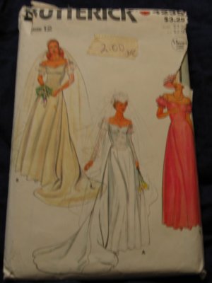 1970's VTG WEDDING DRESS pattern 