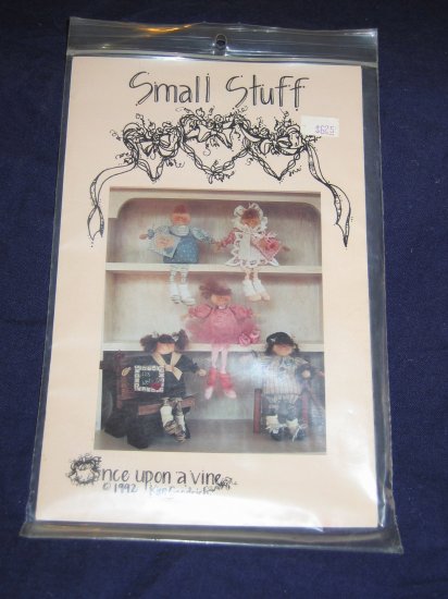 VTG "Small Stuff" pattern 12" dolls, baby boy/girl, ballerina, ball player uncut FREE US SHIPPING