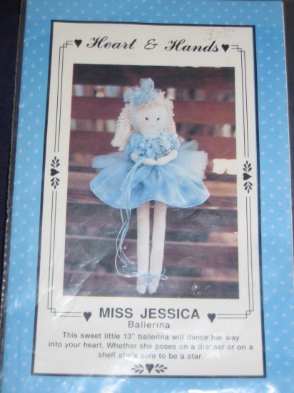 VTG "Miss Jessica" 13" ballerina soft doll pattern uncut FREE US SHIPPING