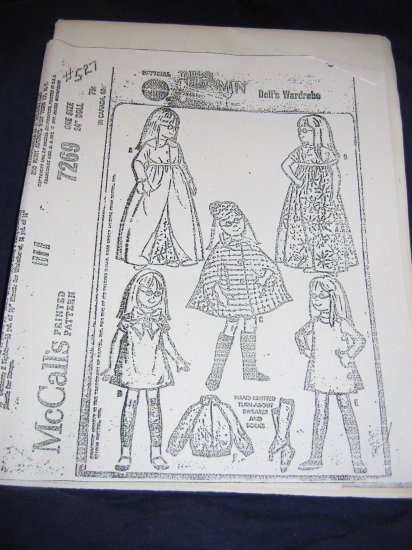 24" Talking Charmin' Chatty repro doll clothes pattern uncut FREE US SHIPPING