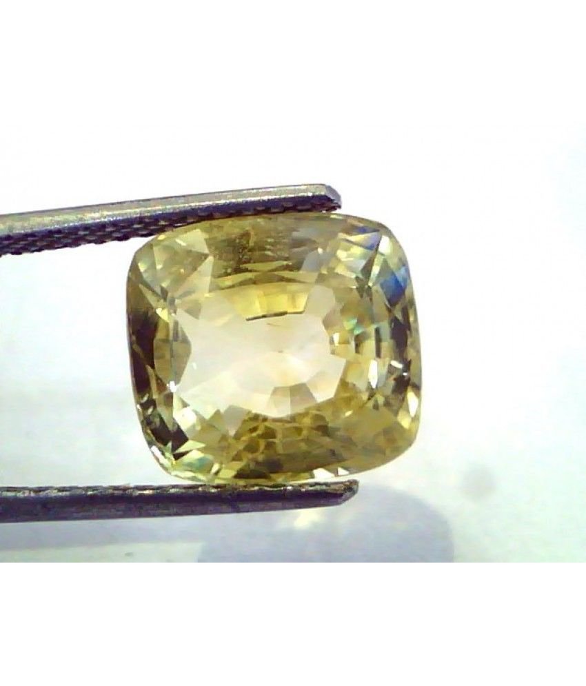 9.05 Ct Unheated Untreated Natural Ceylon Yellow Sapphire/Pukhraj