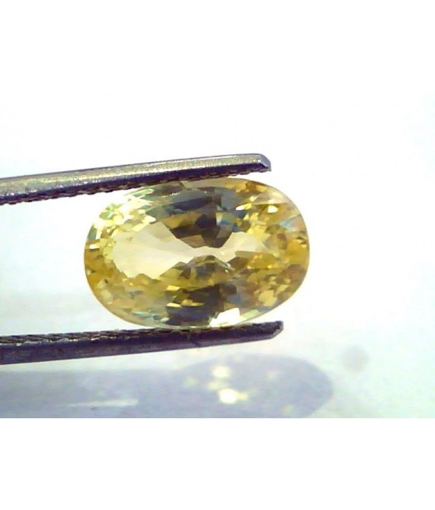 6.00 Ct Unheated Untreated Natural Ceylon Yellow Sapphire/Pukhraj
