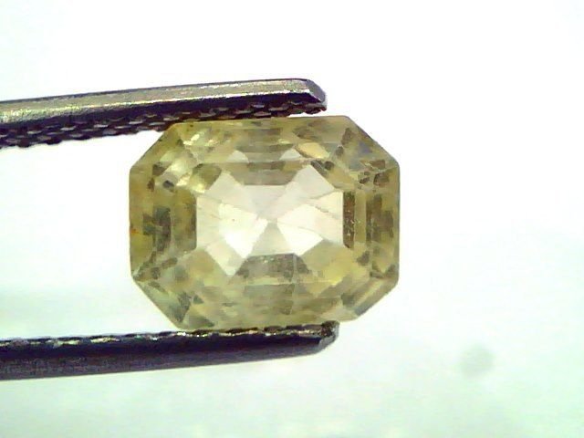 2.93 Ct Unheated Untreated Natural Ceylon Yellow Sapphire/Pukhraj