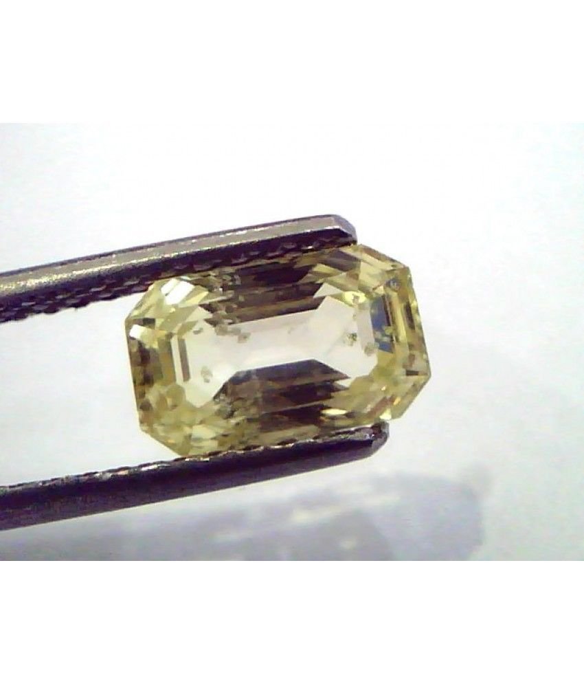 2.46 Ct Unheated Untreated Natural Ceylon Yellow Sapphire/Pukhraj