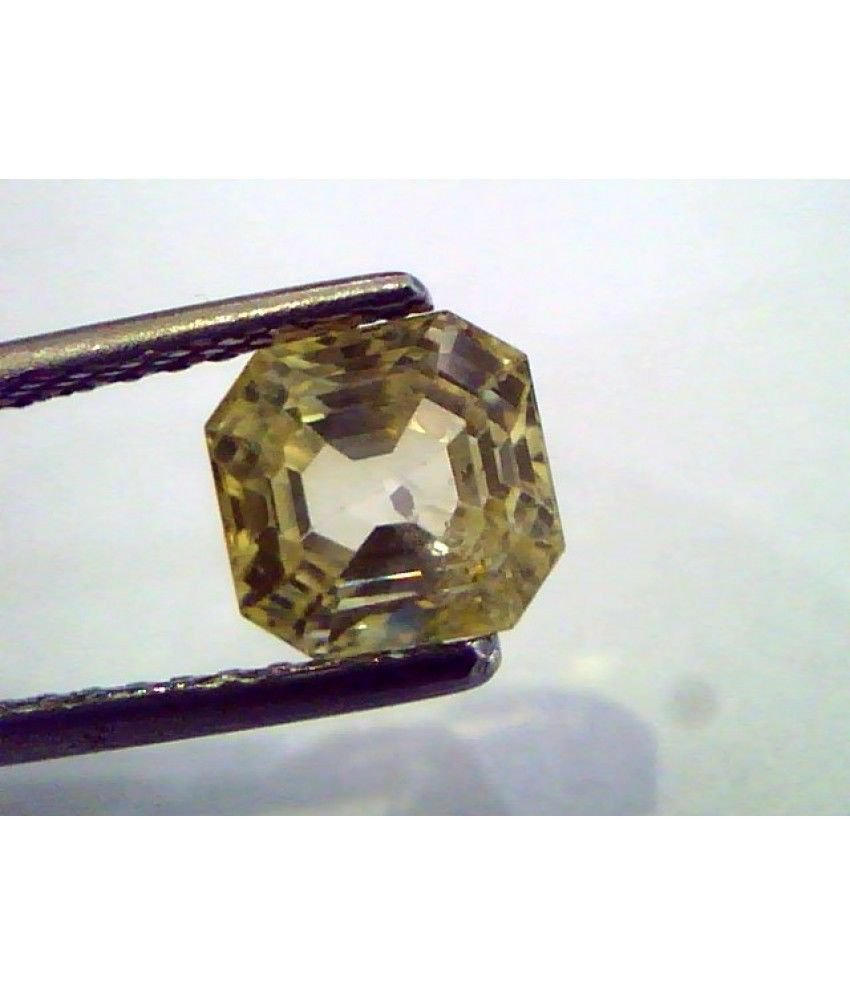 2.38 Ct Unheated Untreated Natural Ceylon Yellow Sapphire/Pukhraj