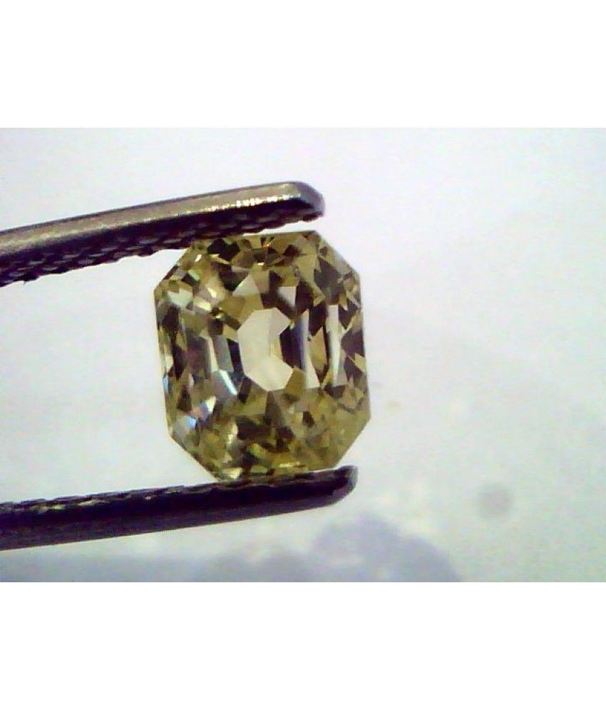 2.32 Ct Unheated Untreated Natural Ceylon Yellow Sapphire/Pukhraj