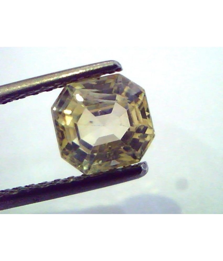 2.27 Ct Unheated Untreated Natural Ceylon Yellow Sapphire/Pukhraj