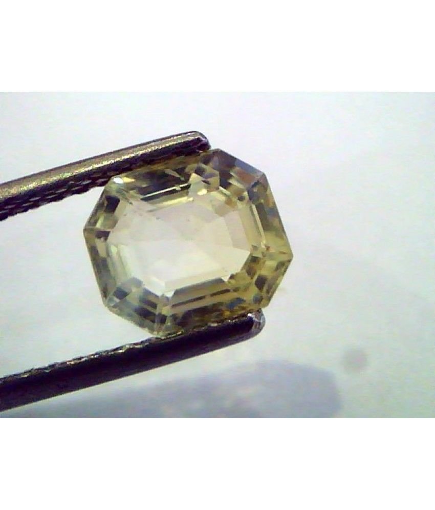 2.24 Ct Unheated Untreated Natural Ceylon Yellow Sapphire/Pukhraj