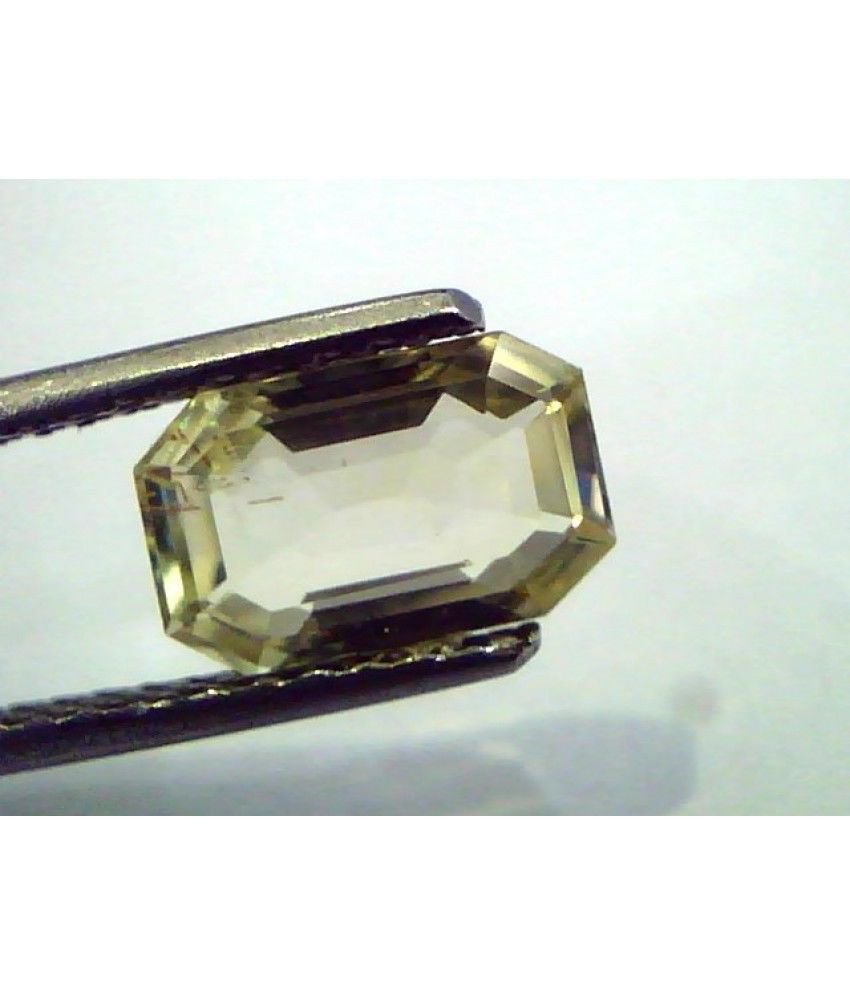 2.23 Ct Unheated Untreated Natural Ceylon Yellow Sapphire/Pukhraj