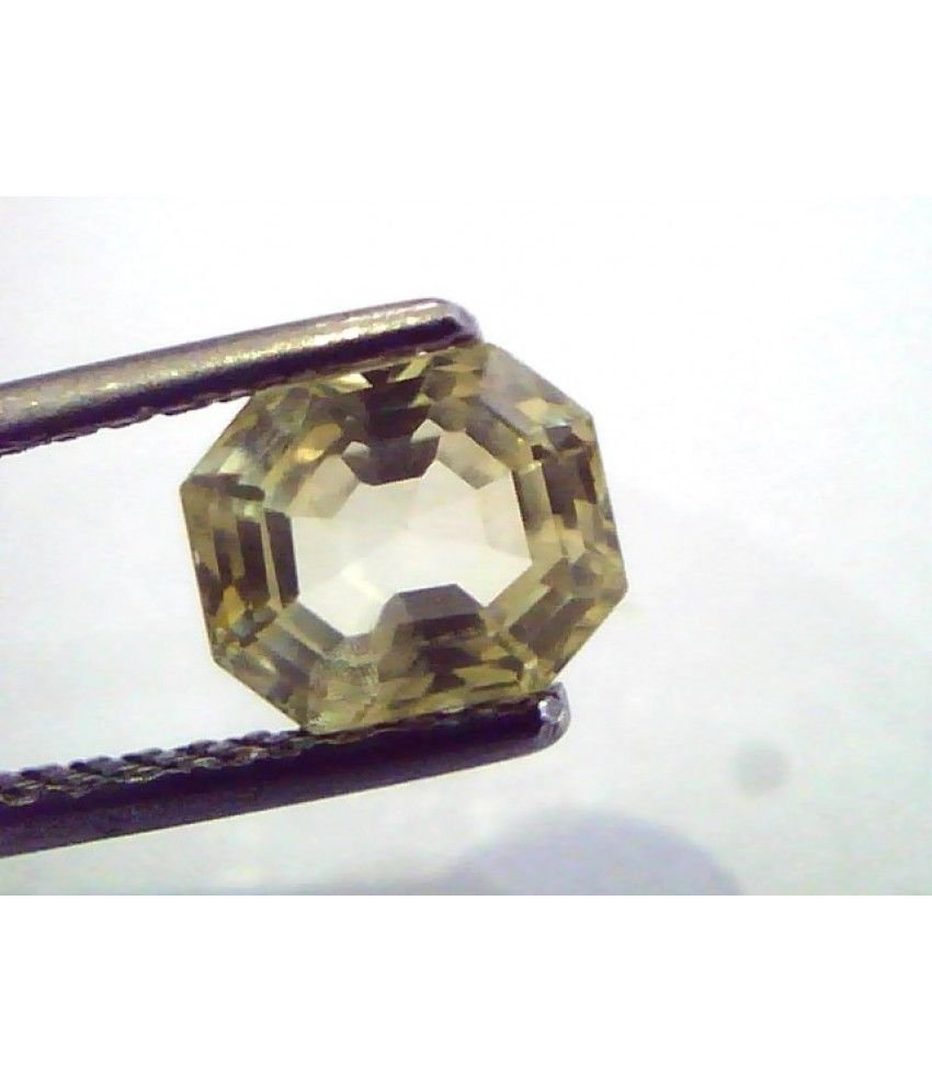 2.18 Ct Unheated Untreated Natural Ceylon Yellow Sapphire/Pukhraj