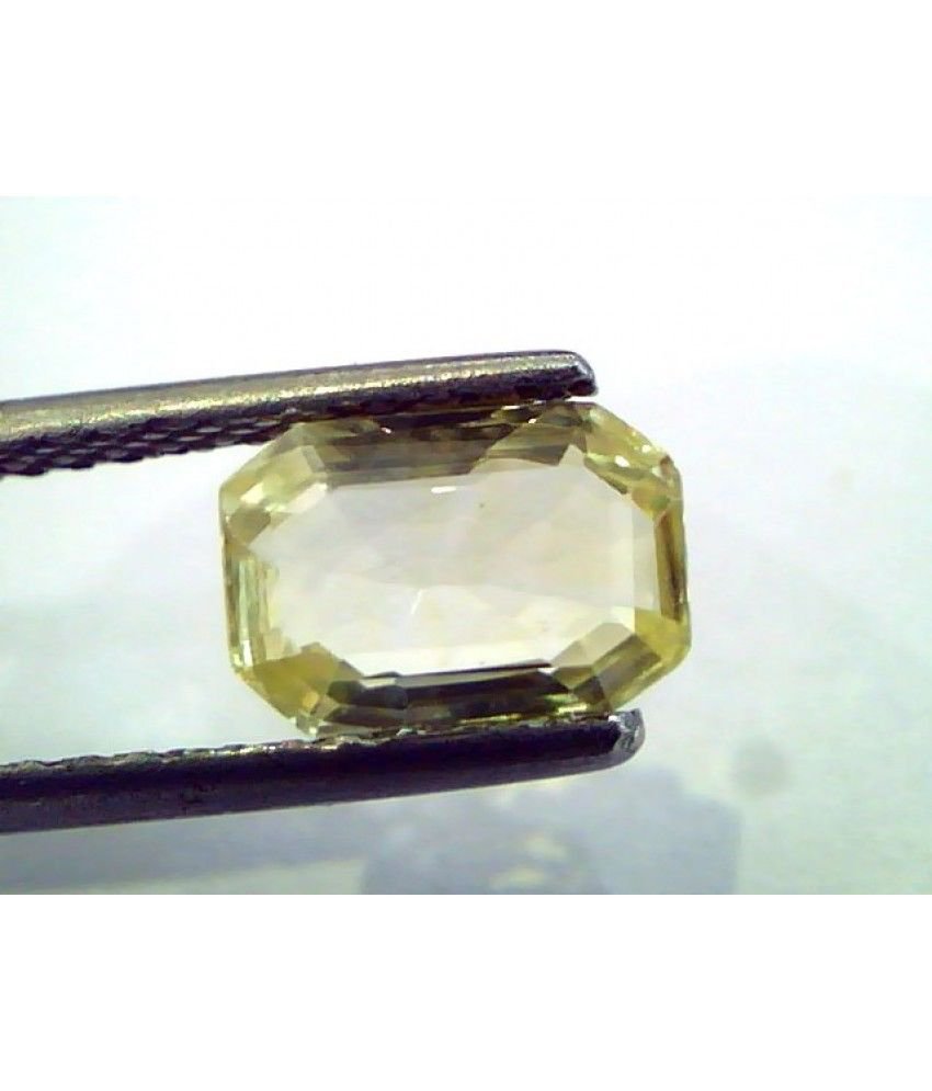 1.73 Ct Unheated Untreated Natural Ceylon Yellow Sapphire/Pukhraj
