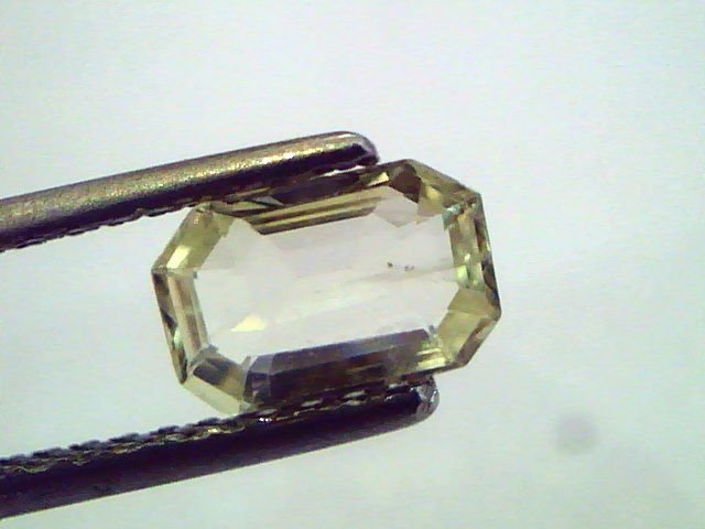 1.28 Ct Unheated Untreated Natural Ceylon Yellow Sapphire/Pukhraj