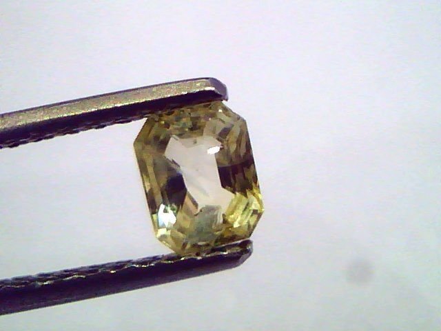0.82 Ct Unheated Untreated Natural Ceylon Yellow Sapphire/Pukhraj