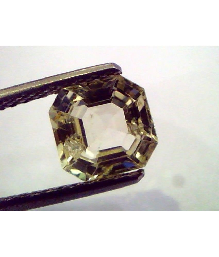 2.12 Ct Unheated Untreated Natural Ceylon Yellow Sapphire/Pukhraj