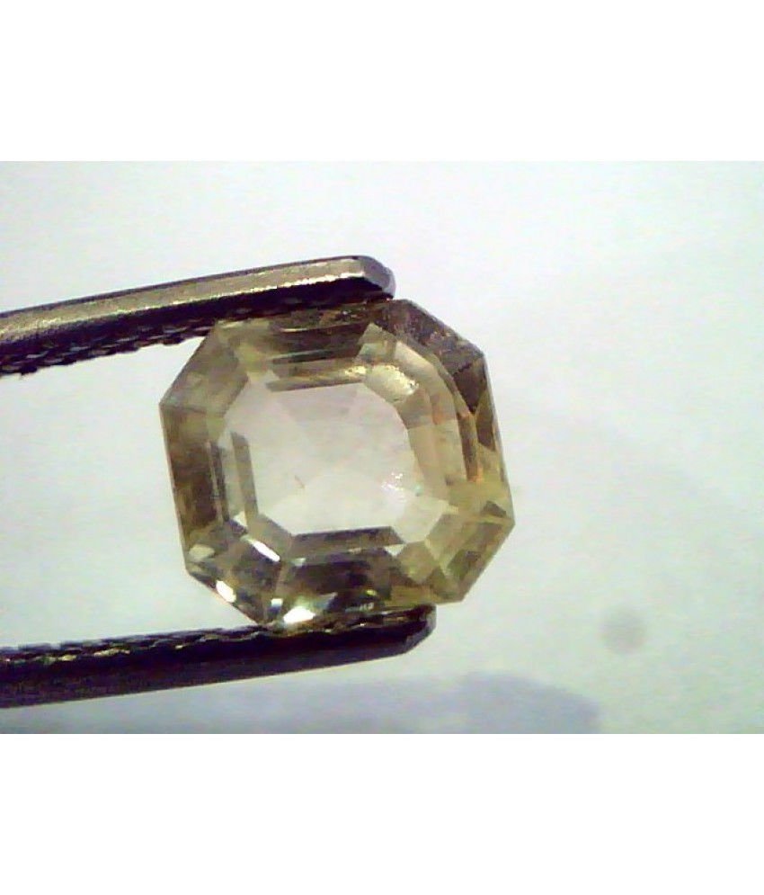 2.02 Ct Unheated Untreated Natural Ceylon Yellow Sapphire/Pukhraj