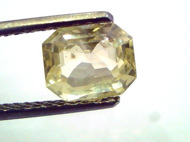 2.76 Ct Unheated Untreated Natural Ceylon Yellow Sapphire/Pukhraj