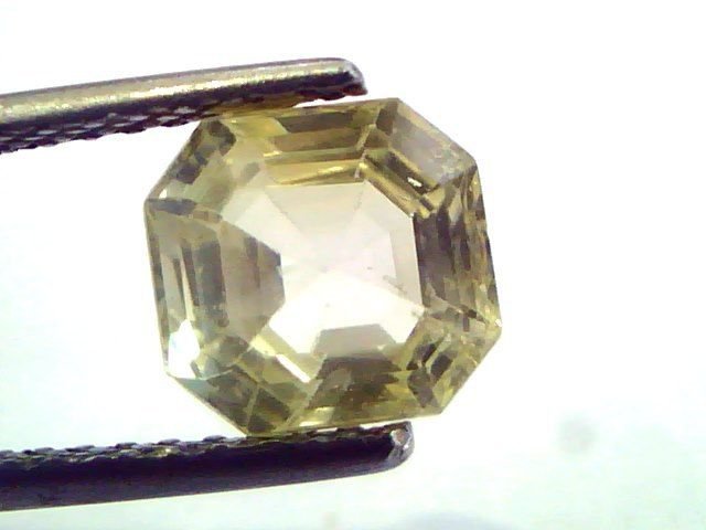 2.58 Ct Unheated Untreated Natural Ceylon Yellow Sapphire/Pukhraj