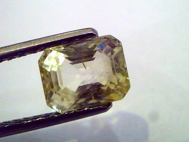 2.53 Ct Unheated Untreated Natural Ceylon Yellow Sapphire/Pukhraj
