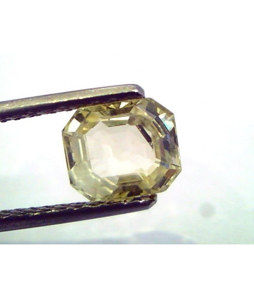 1.98 Ct Unheated Untreated Natural Ceylon Yellow Sapphire/Pukhraj