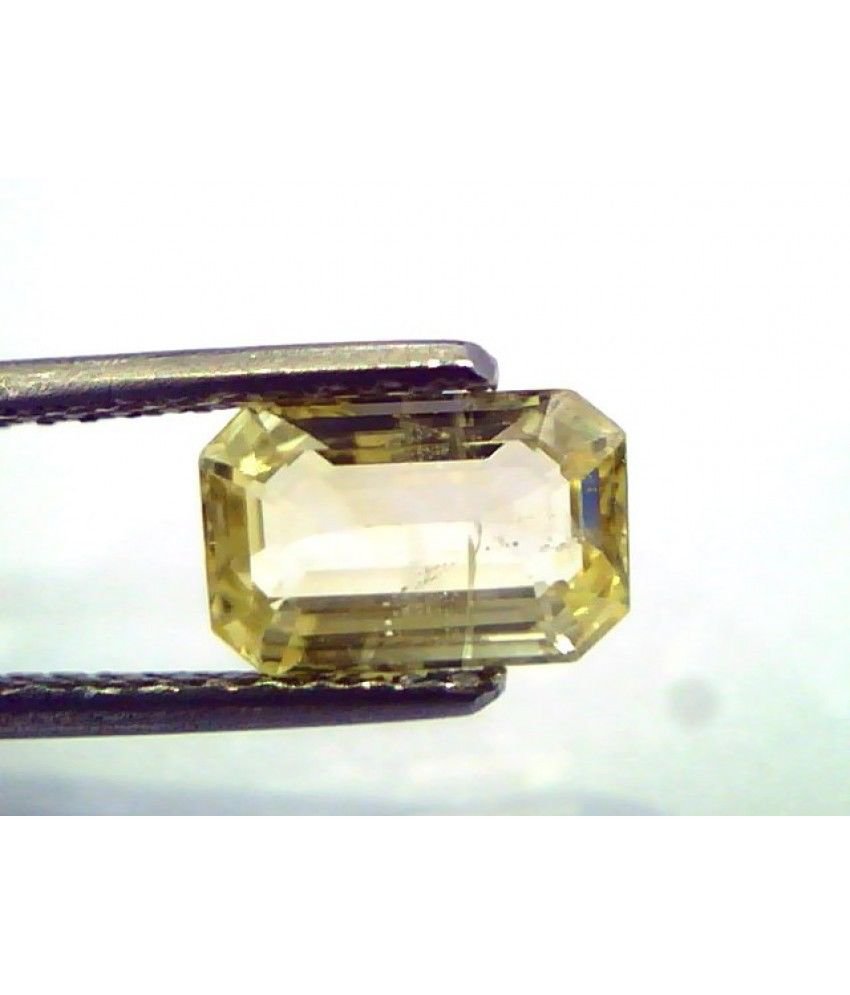 1.93 Ct Unheated Untreated Natural Ceylon Yellow Sapphire/Pukhraj