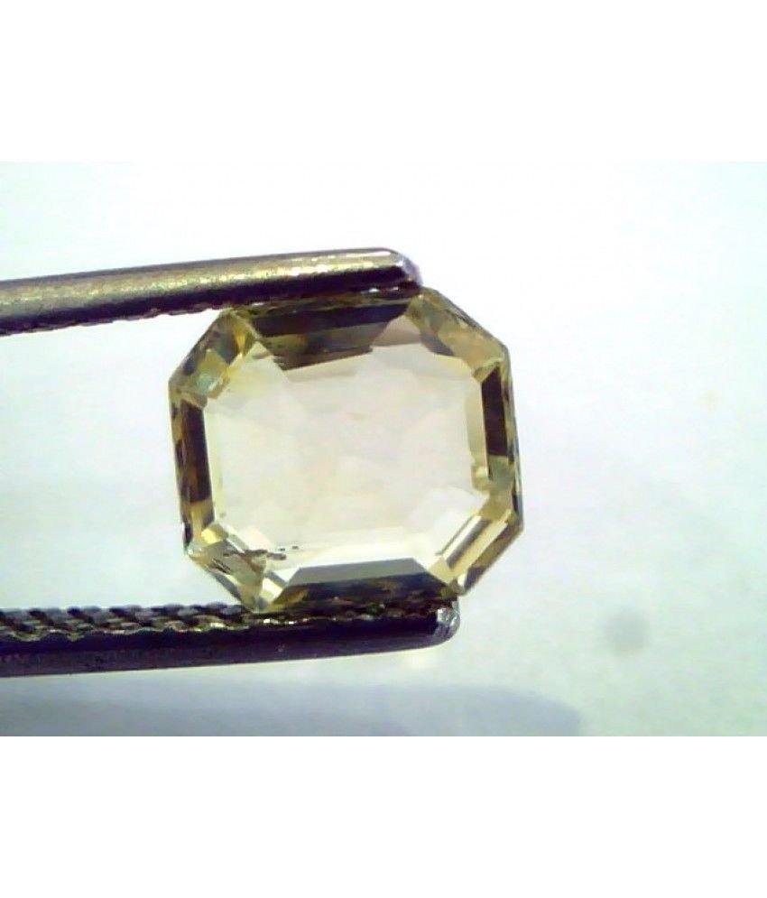 1.83 Ct Unheated Untreated Natural Ceylon Yellow Sapphire/Pukhraj