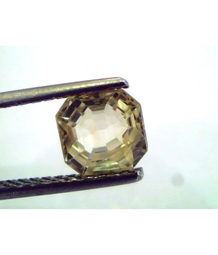 1.81 Ct Unheated Untreated Natural Ceylon Yellow Sapphire/Pukhraj