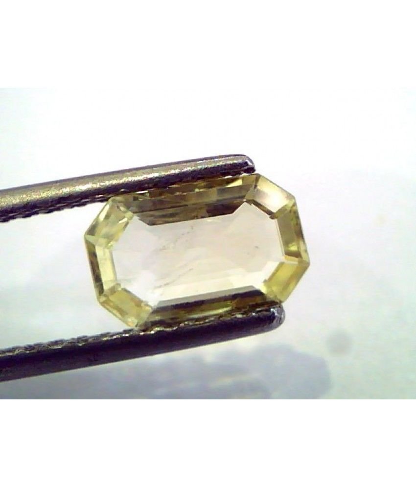 1.75 Ct Unheated Untreated Natural Ceylon Yellow Sapphire/Pukhraj