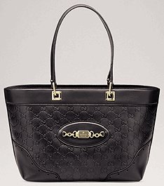 Authentic GUCCI 145993 Black Leather