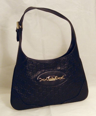 Authentic GUCCI 145778 Black Leather