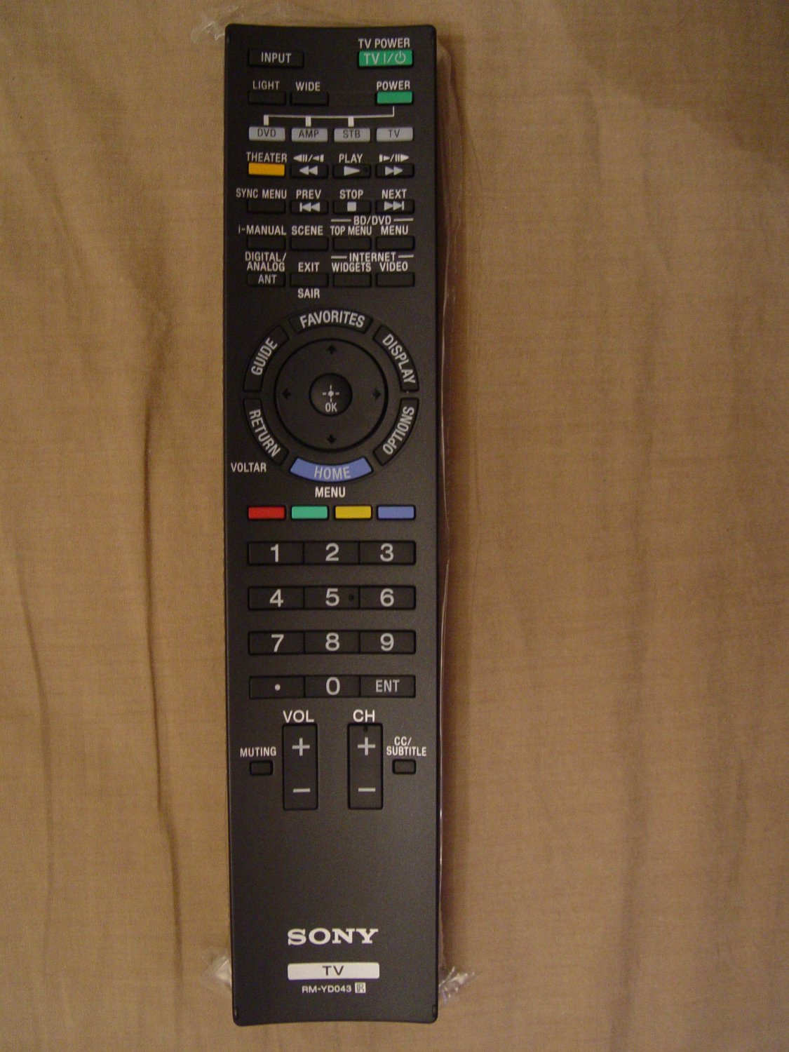 SONY RM-YD043 REMOTE CONTROL PART # 1-487-713-11
