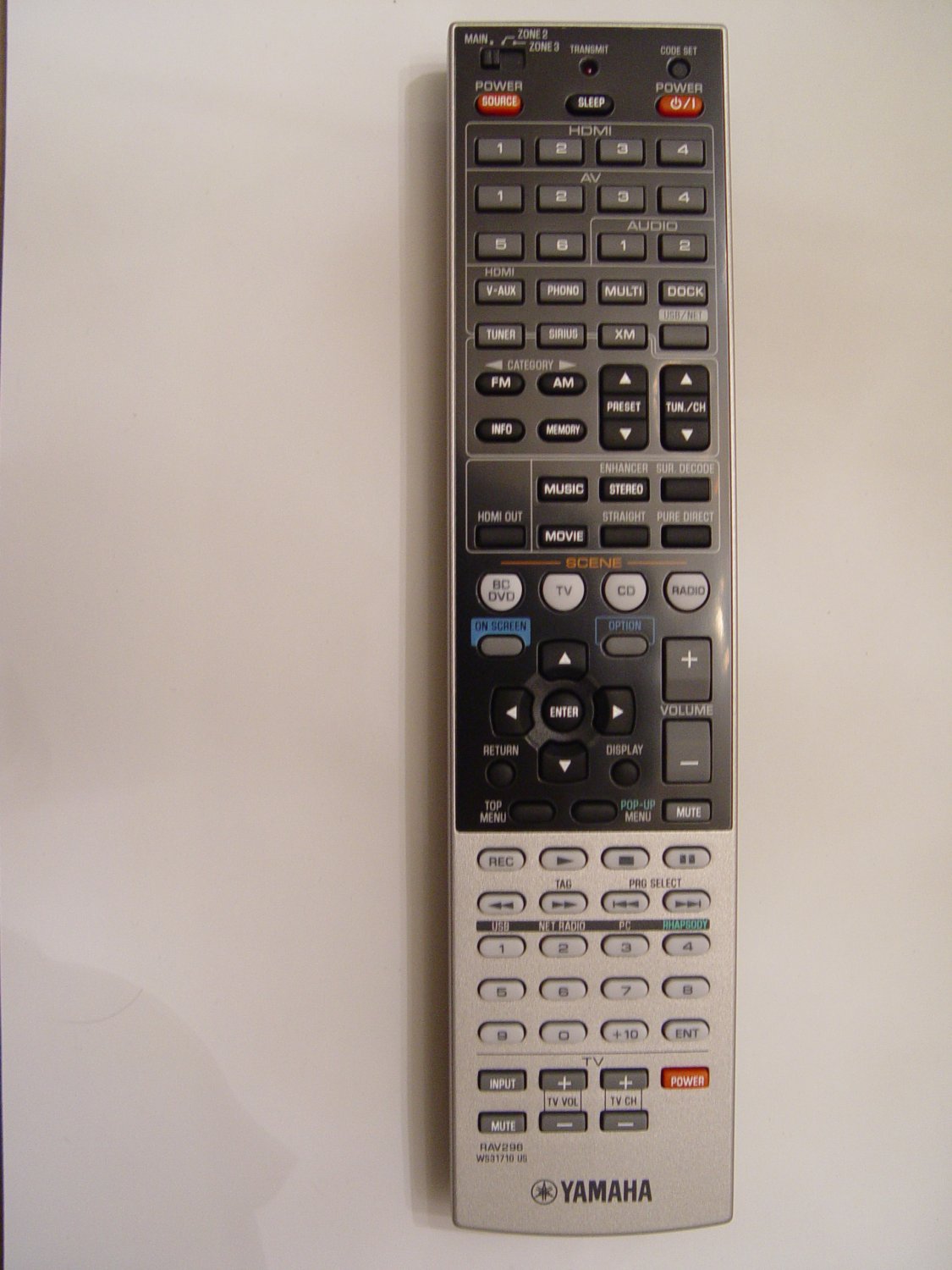 YAMAHA RAV296 REMOTE CONTROL PART # WS317100