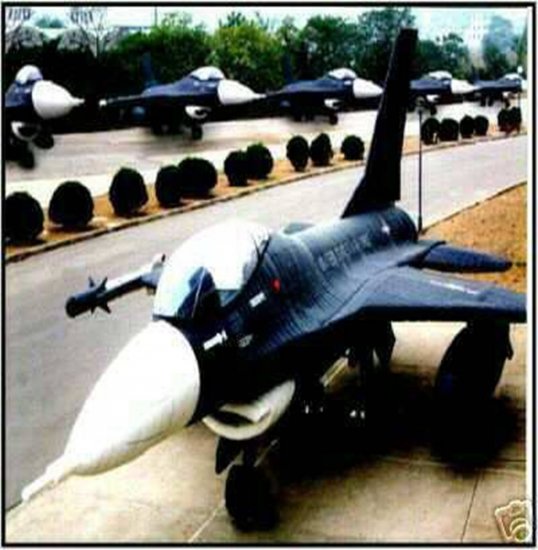 UNITED STATES AIR FORCE BLACK FALCON F-16 FIGHTER JET