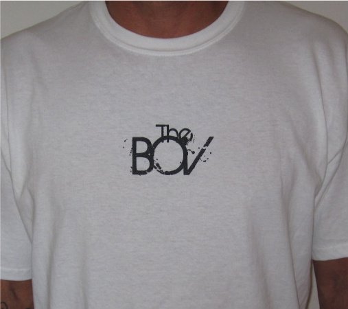 "The BOV" white t-shirt