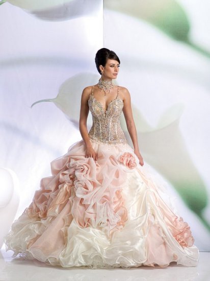 Sexy Wedding Dress Bridesmaid halter Bridal Gown Custom N00003