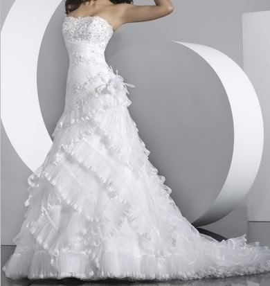 Sexy A LINE STYLE Wedding Dress Bridesmaid Bridal Gown Custom