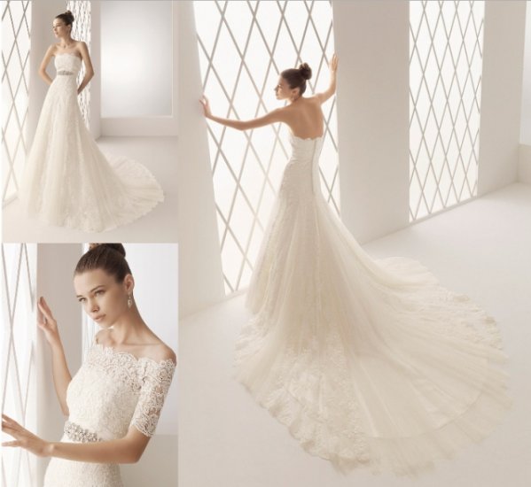 Sexy A LINE STYLE Wedding Dress Bridesmaid Bridal Gown Custom
