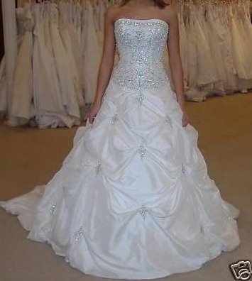Sexy A LINE STYLE Wedding Dress Bridesmaid Bridal Gown Custom