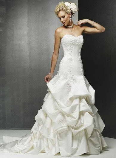 Sexy A LINE STYLE Wedding Dress Bridesmaid Bridal Gown Custom