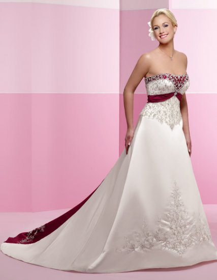 Sexy A LINE STYLE Wedding Dress Bridesmaid Bridal Gown Custom