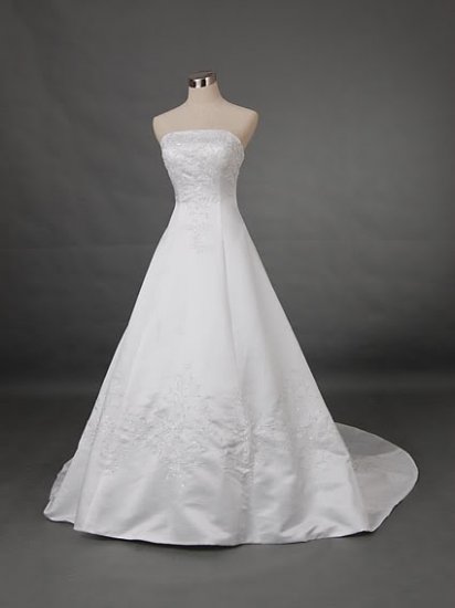 Sexy A LINE STYLE Wedding Dress Bridesmaid Bridal Gown Custom